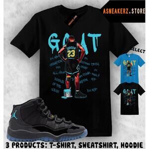 Tee Shirt Matching Aj 11 Gamma Blue To Match Mj Goat T-Shirt